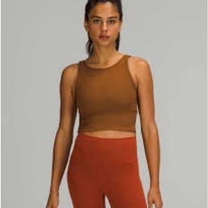 Lululemon Power Pivot Training Tank Copper Brown